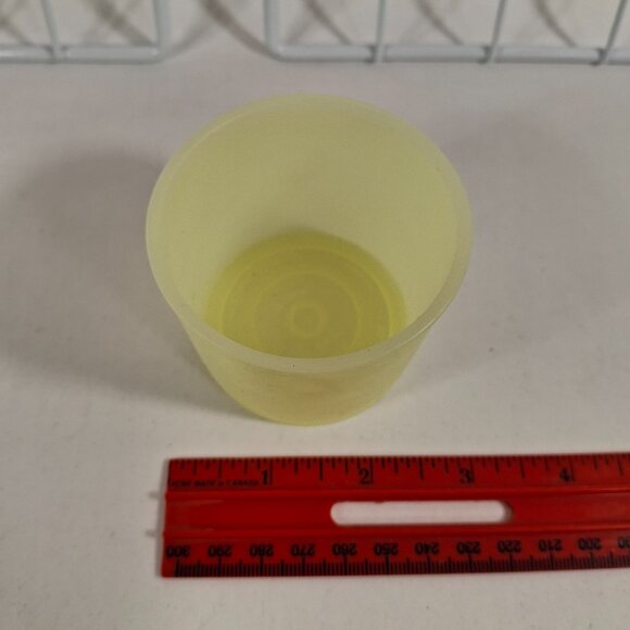 Vintage Collectible Tupperware #122-6 Snack Cup Yellow NoLid D 2 3/8xH 2 3/8  In - Picture 5 of 9